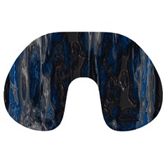 Blue Black Texture Travel Neck Pillow