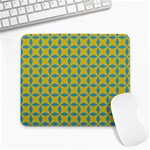 Blue diamonds pattern Large Mousepad Front