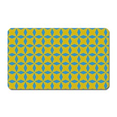 Blue Diamonds Pattern Magnet (rectangular)