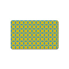 Blue Diamonds Pattern Magnet (name Card)