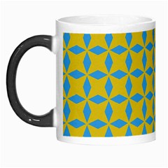 Blue Diamonds Pattern Morph Mug