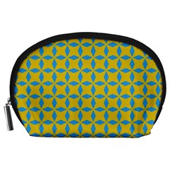 Blue Diamonds Pattern Accessory Pouch (large)