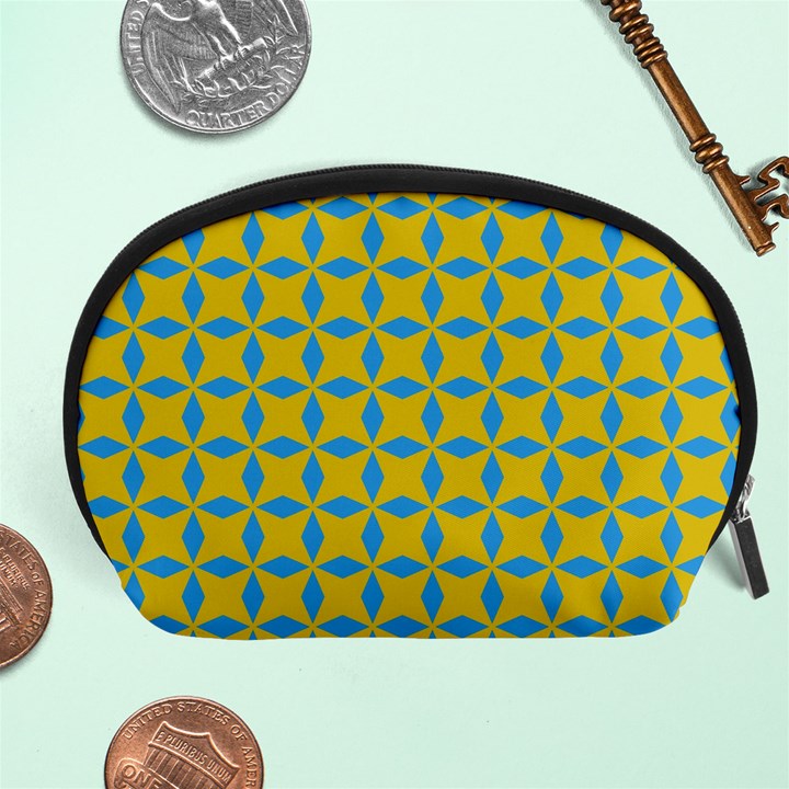 Blue diamonds pattern Accessory Pouch (Large)