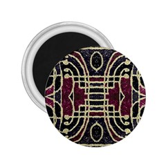 Tribal Style Ornate Grunge Pattern  2 25  Button Magnet by dflcprints