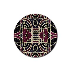 Tribal Style Ornate Grunge Pattern  Drink Coasters 4 Pack (round) by dflcprints