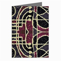 Tribal Style Ornate Grunge Pattern  Greeting Card (8 Pack) by dflcprints