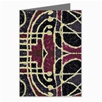 Tribal Style Ornate Grunge Pattern  Greeting Card (8 Pack) Left