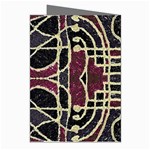 Tribal Style Ornate Grunge Pattern  Greeting Card (8 Pack) Right