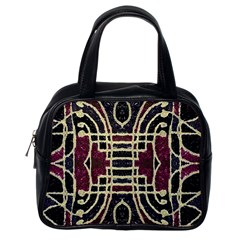 Tribal Style Ornate Grunge Pattern  Classic Handbag (one Side) by dflcprints