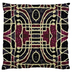 Tribal Style Ornate Grunge Pattern  Large Cushion Case (two Sided) 