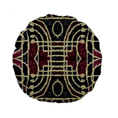 Tribal Style Ornate Grunge Pattern  15  Premium Round Cushion  by dflcprints