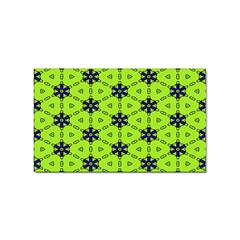 Blue Flowers Pattern Sticker (rectangular) by LalyLauraFLM