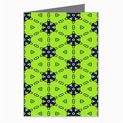 Blue Flowers Pattern Greeting Card