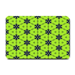 Blue Flowers Pattern Small Doormat