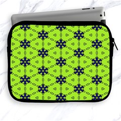 Blue Flowers Pattern Apple Ipad 2/3/4 Zipper Case