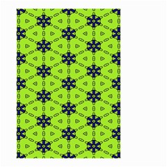 Blue Flowers Pattern Small Garden Flag (two Sides)