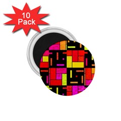 Squares And Rectangles 1 75  Magnet (10 Pack) 