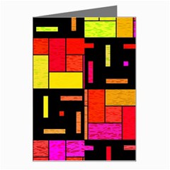 Squares And Rectangles Greeting Card by LalyLauraFLM