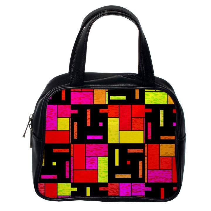 Squares and rectangles Classic Handbag (One Side)