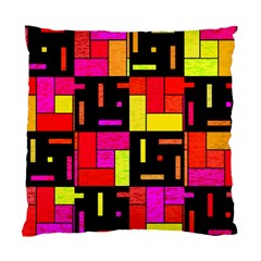 Squares And Rectangles Standard Cushion Case (two Sides) by LalyLauraFLM