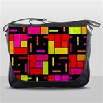 Squares and rectangles Messenger Bag Front