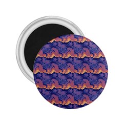 Pink Blue Waves Pattern 2 25  Magnet