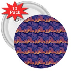 Pink Blue Waves Pattern 3  Button (10 Pack)