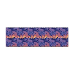 Pink Blue Waves Pattern Sticker Bumper (100 Pack) by LalyLauraFLM