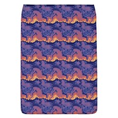 Pink Blue Waves Pattern Removable Flap Cover (large) by LalyLauraFLM