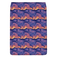 Pink Blue Waves Pattern Removable Flap Cover (small)