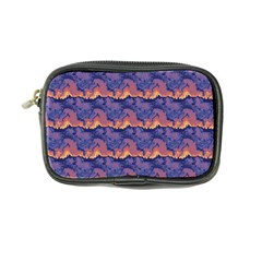 Pink Blue Waves Pattern Coin Purse