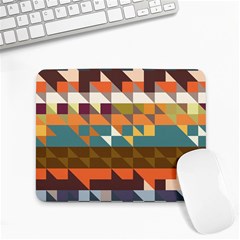 Shapes In Retro Colors Small Mousepad by LalyLauraFLM