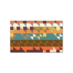 Shapes In Retro Colors Sticker (rectangular)