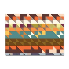 Shapes In Retro Colors Sticker A4 (100 Pack)