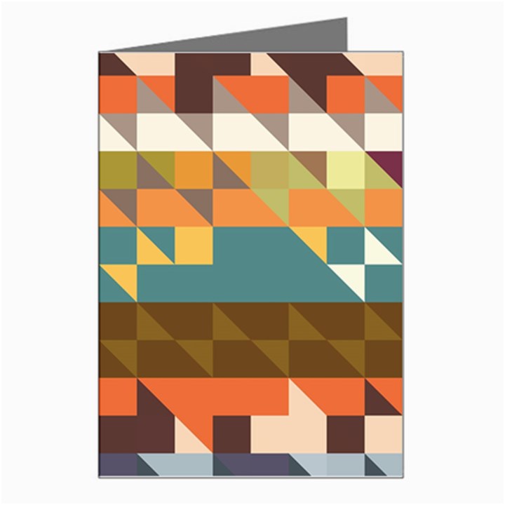 Shapes in retro colors Greeting Card