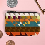 Shapes in retro colors Mini Coin Purse Front