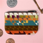 Shapes in retro colors Mini Coin Purse Back