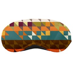 Shapes In Retro Colors Sleeping Mask by LalyLauraFLM