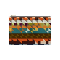 Shapes In Retro Colors Cosmetic Bag (medium)