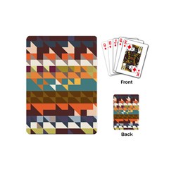 Shapes In Retro Colors Playing Cards (mini)