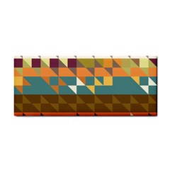 Shapes In Retro Colors Hand Towel