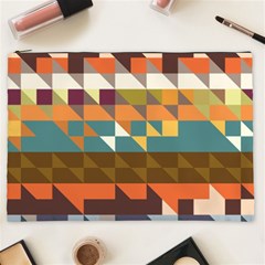 Shapes In Retro Colors Cosmetic Bag (xxl)