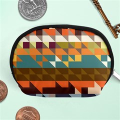 Shapes In Retro Colors Accessory Pouch (medium)