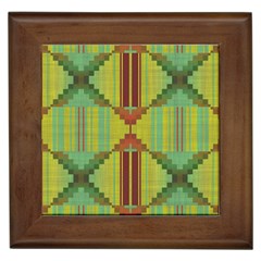 Tribal Shapes Framed Tile