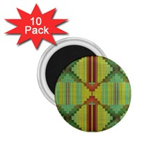 Tribal Shapes 1 75  Magnet (10 Pack)  by LalyLauraFLM