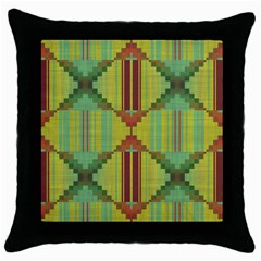 Tribal Shapes Throw Pillow Case (black) by LalyLauraFLM