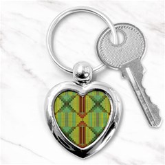 Tribal Shapes Key Chain (heart) by LalyLauraFLM