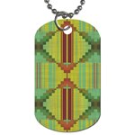 Tribal shapes Dog Tag (Two Sides) Front