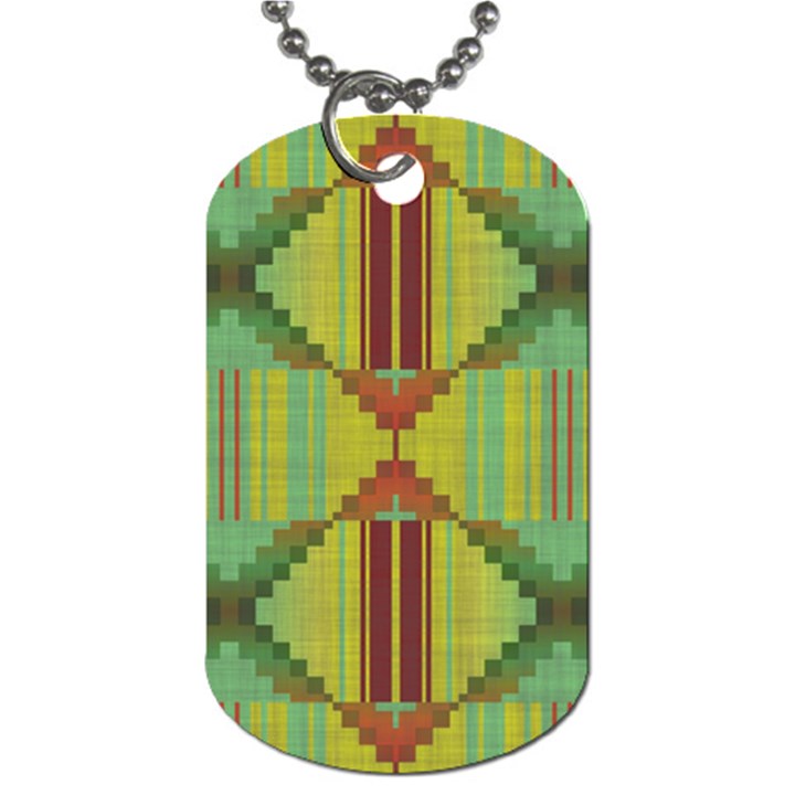 Tribal shapes Dog Tag (Two Sides)