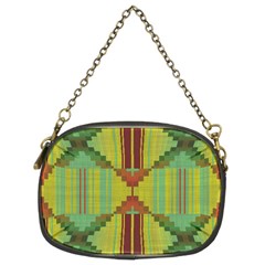 Tribal Shapes Chain Purse (two Sides) by LalyLauraFLM